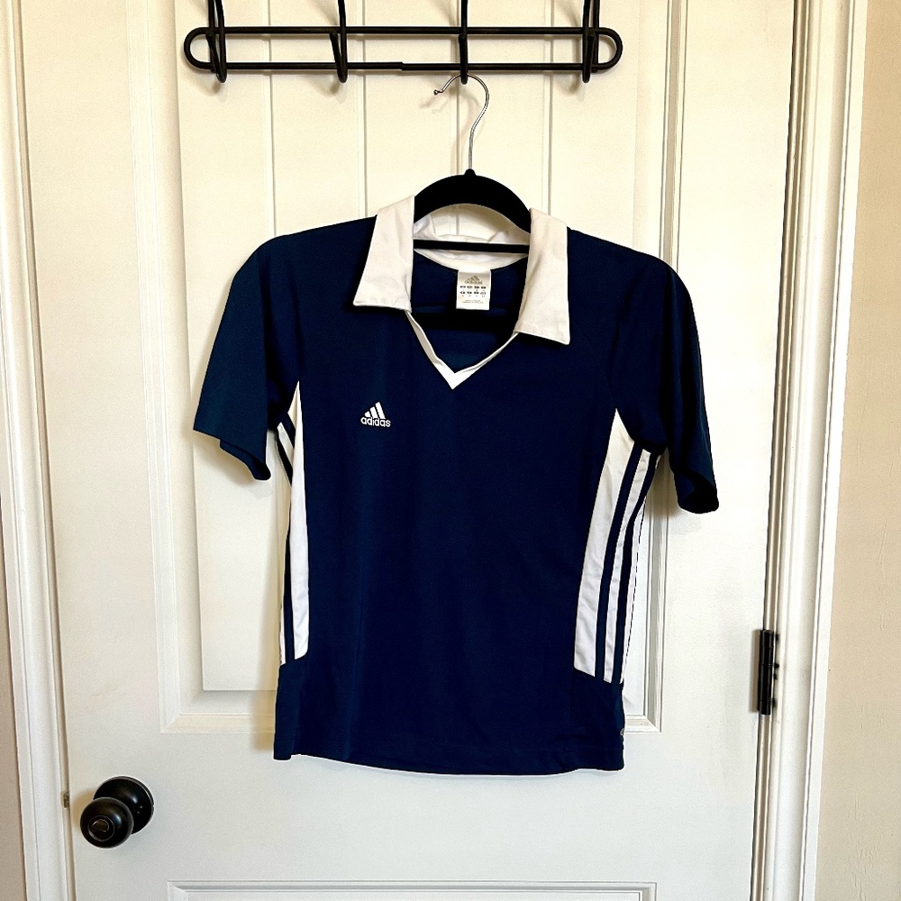 Adidas Vintage Navy Shirt Size Small